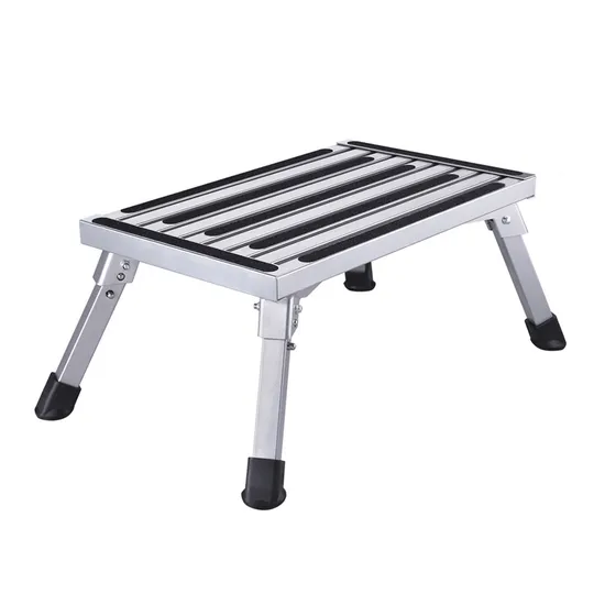 Premium Steel Flower Rack Step Ladder No Assembly Needed Wide Anti