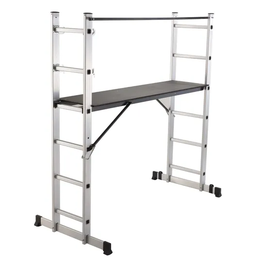 GS/En131 4X3 Aluminium Multi Purpose Ladder with Big Hinges