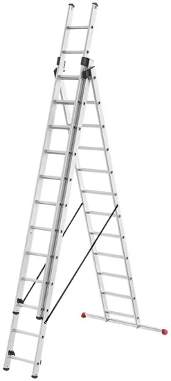 CE/En131 Approved High Quality 3X9 Aluminum Telescoping Ladders with Safety Lock for Outdoor Use Extension Ladder 