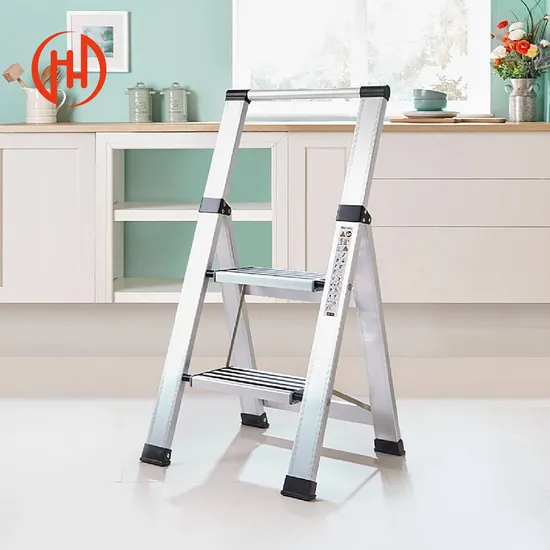 2/3/4/5/6 Steps Aluminum Step Ladder Max Load Aluminum Folding Household Ladder 